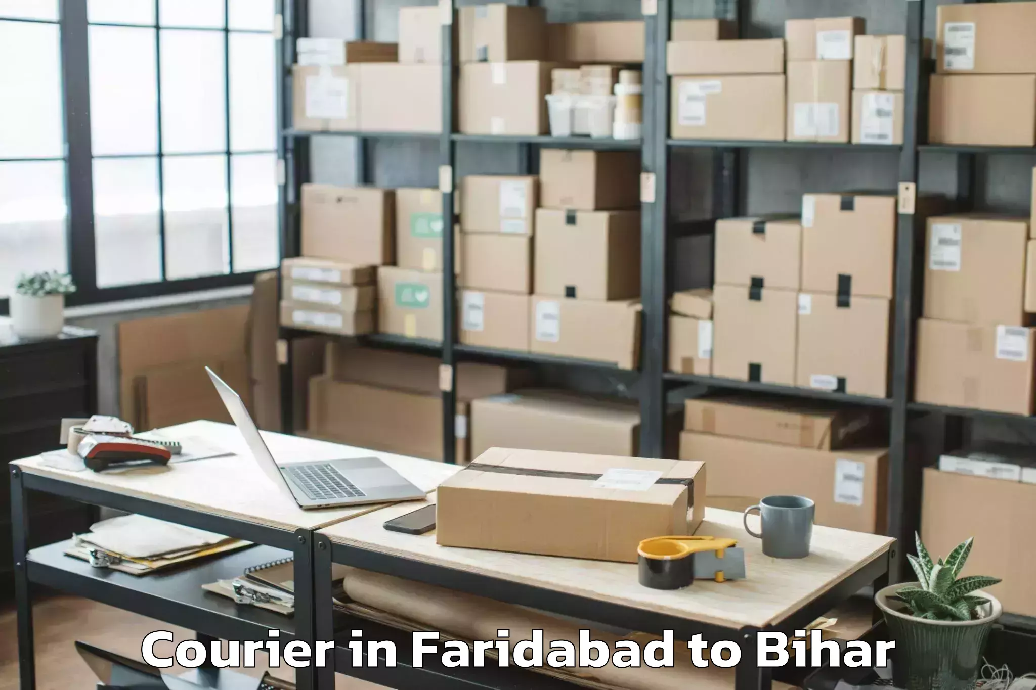 Easy Faridabad to Kursela Courier Booking